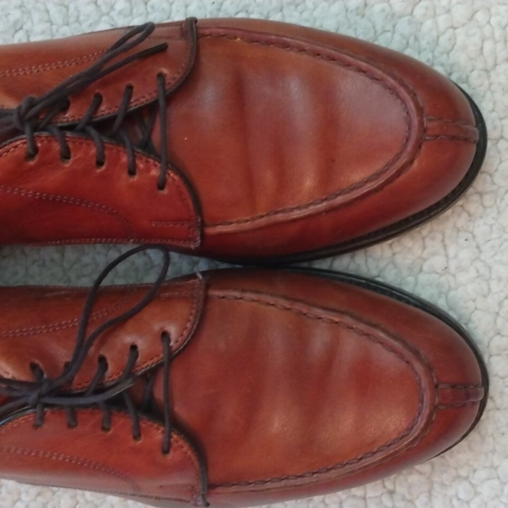 Allen Edmonds Bradley Leather Norwegian Split Toe Derby Shoes (Made in USA) 9.5D - Picture 7 of 15